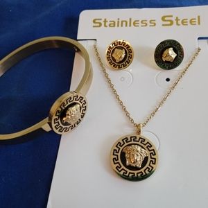 Bonito set Versace en Stainless Steel